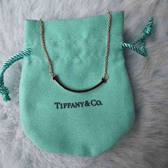 Tiffany & Co. Smile Rose Gold Necklace - Picture 1 of 4